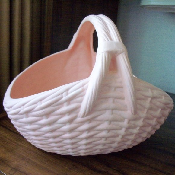 Vintage porcelain large basket (#EV1587) - Picture 1 of 6